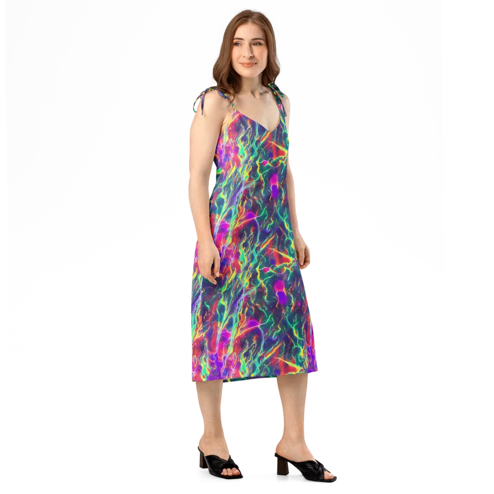 Twin Pines on Slip Dress — Right Front