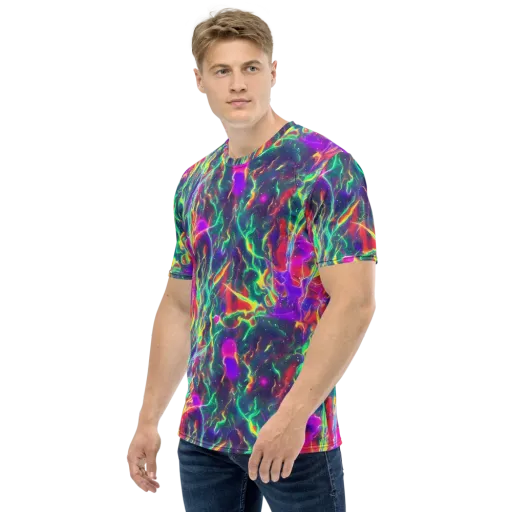 Twin Pines on a Men's Crew Neck T-Shirt