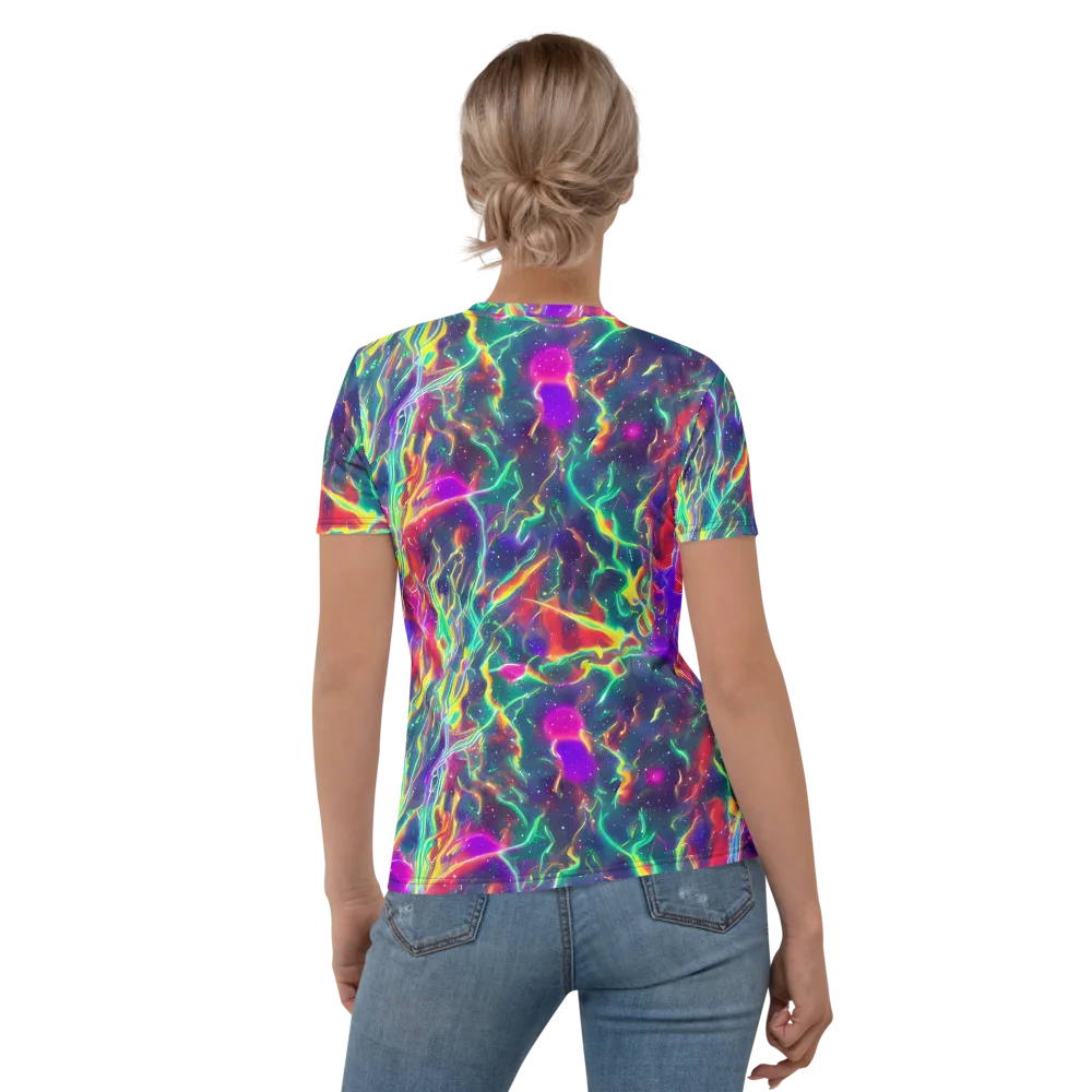 Twin Pines on Women's Crew Neck T-Shirt — Back