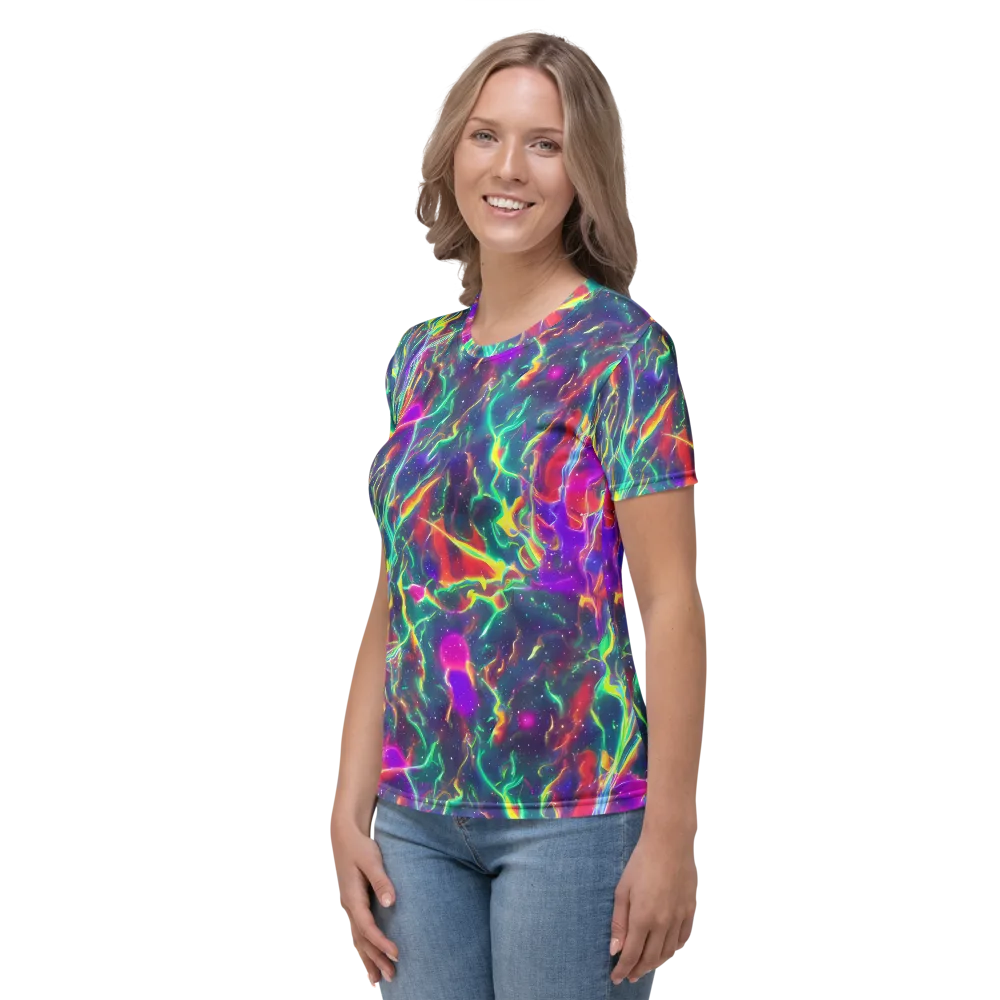Twin Pines on Women's Crew Neck T-Shirt — Left