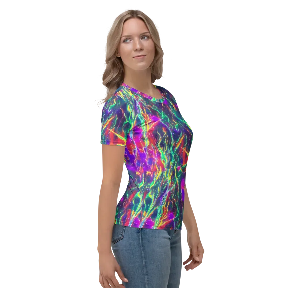 Twin Pines on Women's Crew Neck T-Shirt — Right