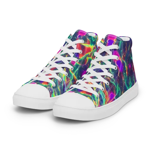 Twin Pines on a Women's High Top Canvas Shoes