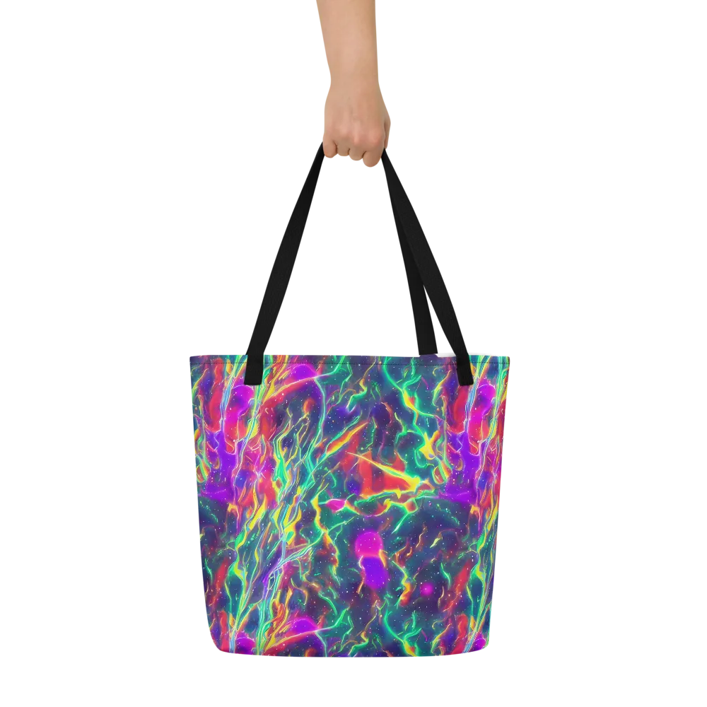 Twin Pines on Large Tote Bag W/ Pocket — Front