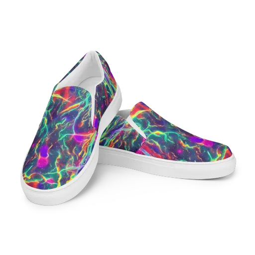Twin Pines on a Women's Slip-On Canvas Shoes