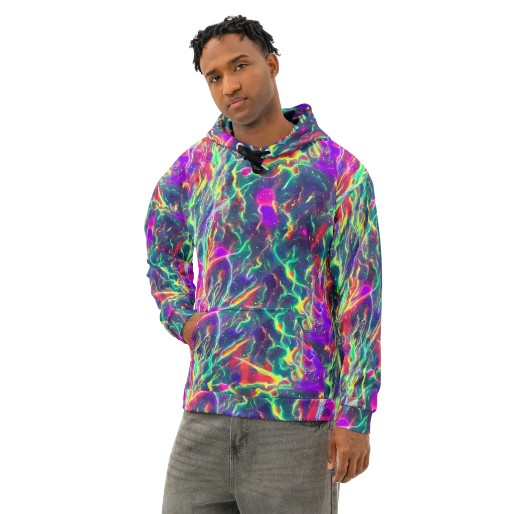 Twin Pines on Cotton Hoodie — Left Front