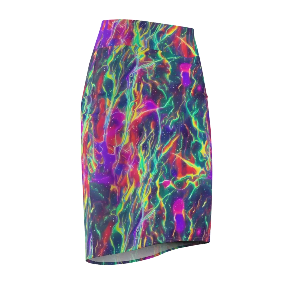 Twin Pines on Pencil Skirt — Front Side
