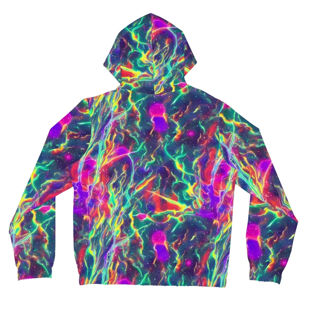 Twin Pines on Women's Full-Zip Hoodie — Back