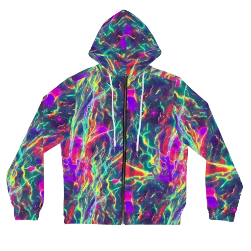 Twin Pines on a Women's Full-Zip Hoodie