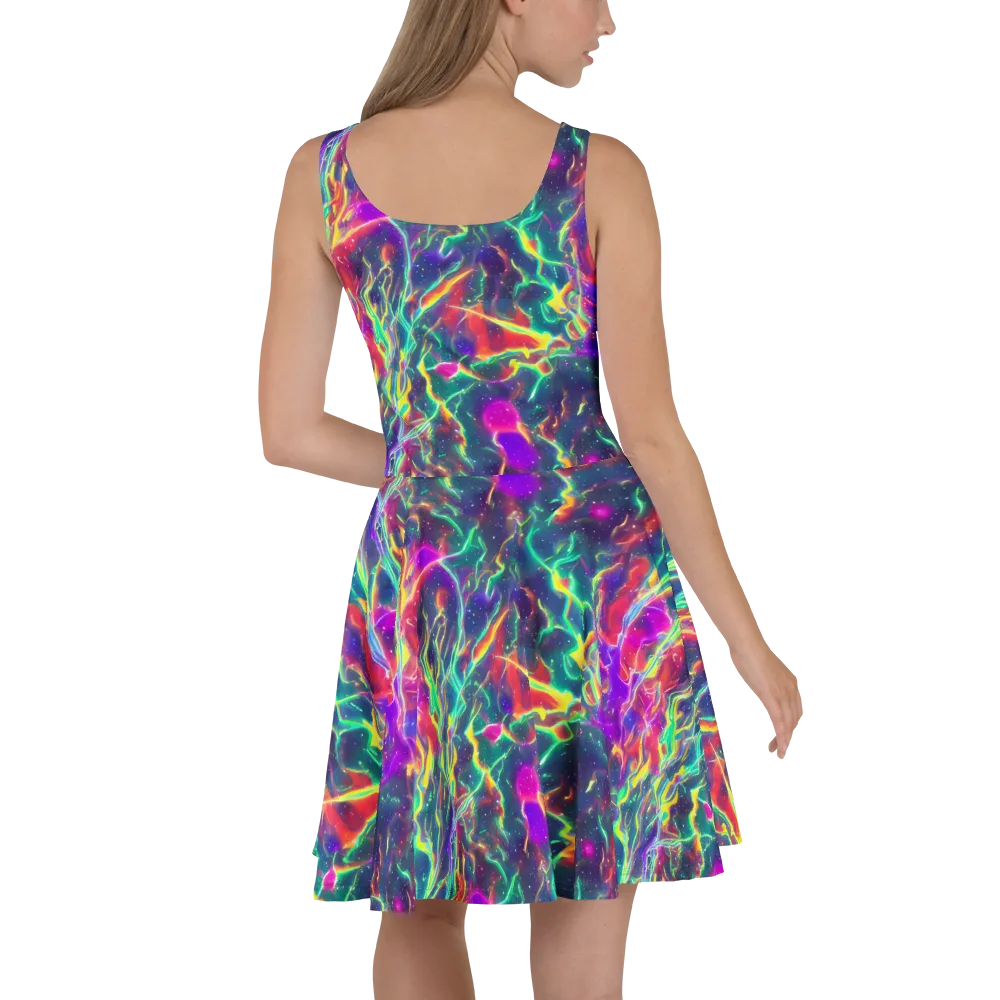 Twin Pines on Skater Dress — Back