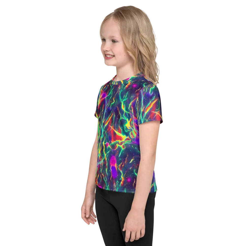 Twin Pines on Kids Crew Neck T-Shirt — Left