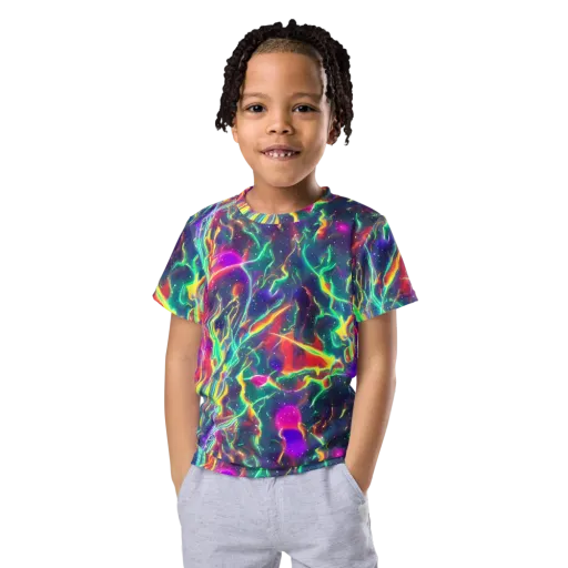 Twin Pines on a Kids Crew Neck T-Shirt