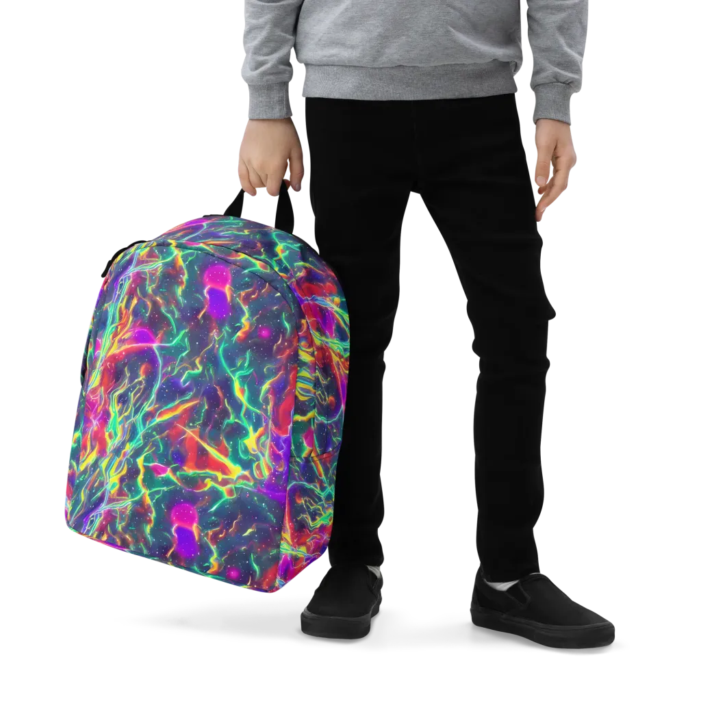 Twin Pines on Minimalist Backpack — Zoomed-in
