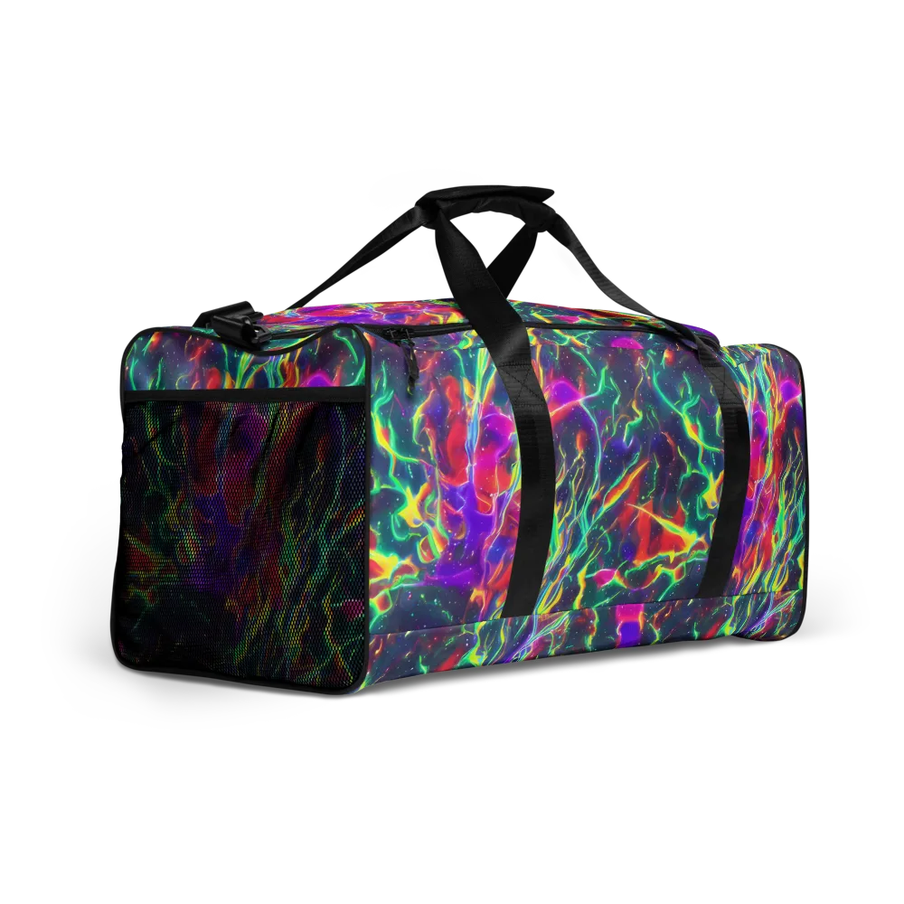 Twin Pines on Duffle Bag — Right Front