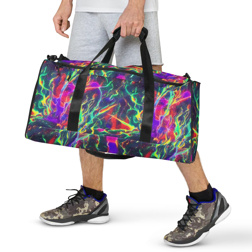 Twin Pines on Duffle Bag — Front
