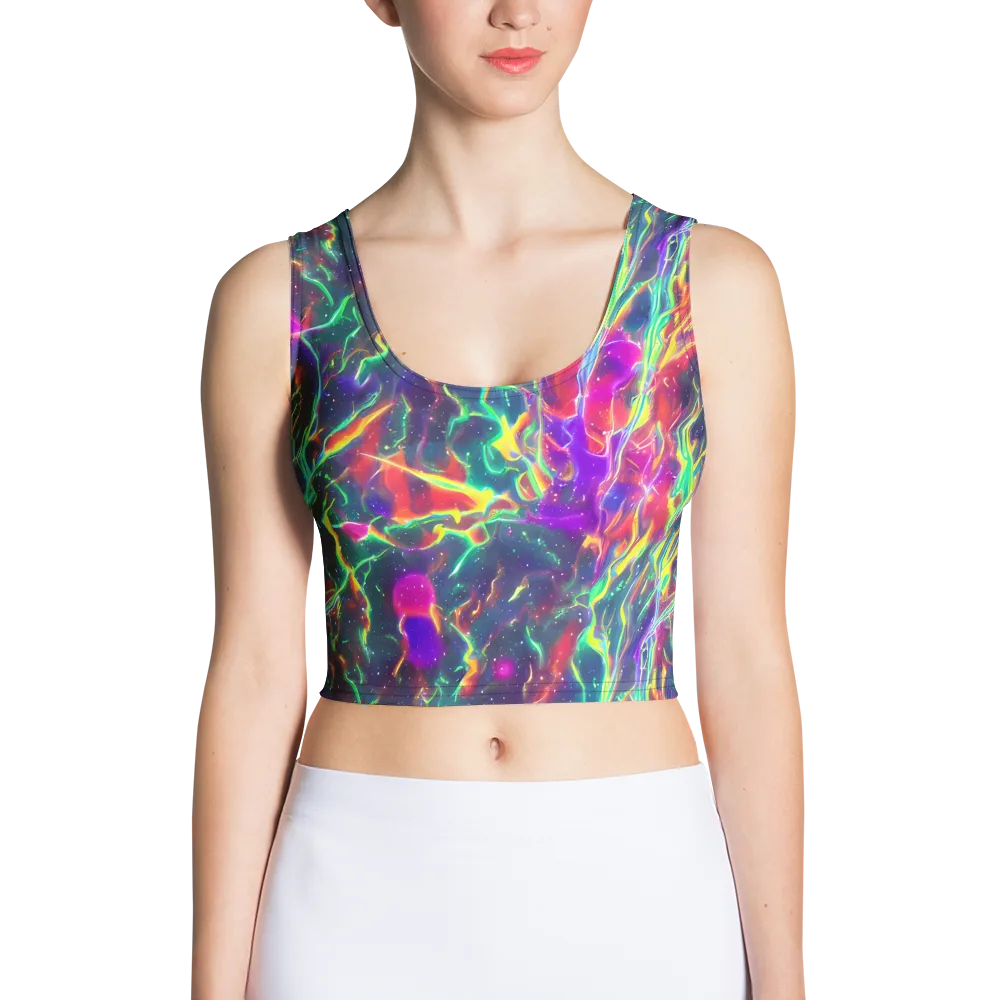 Twin Pines on Crop Top — Front