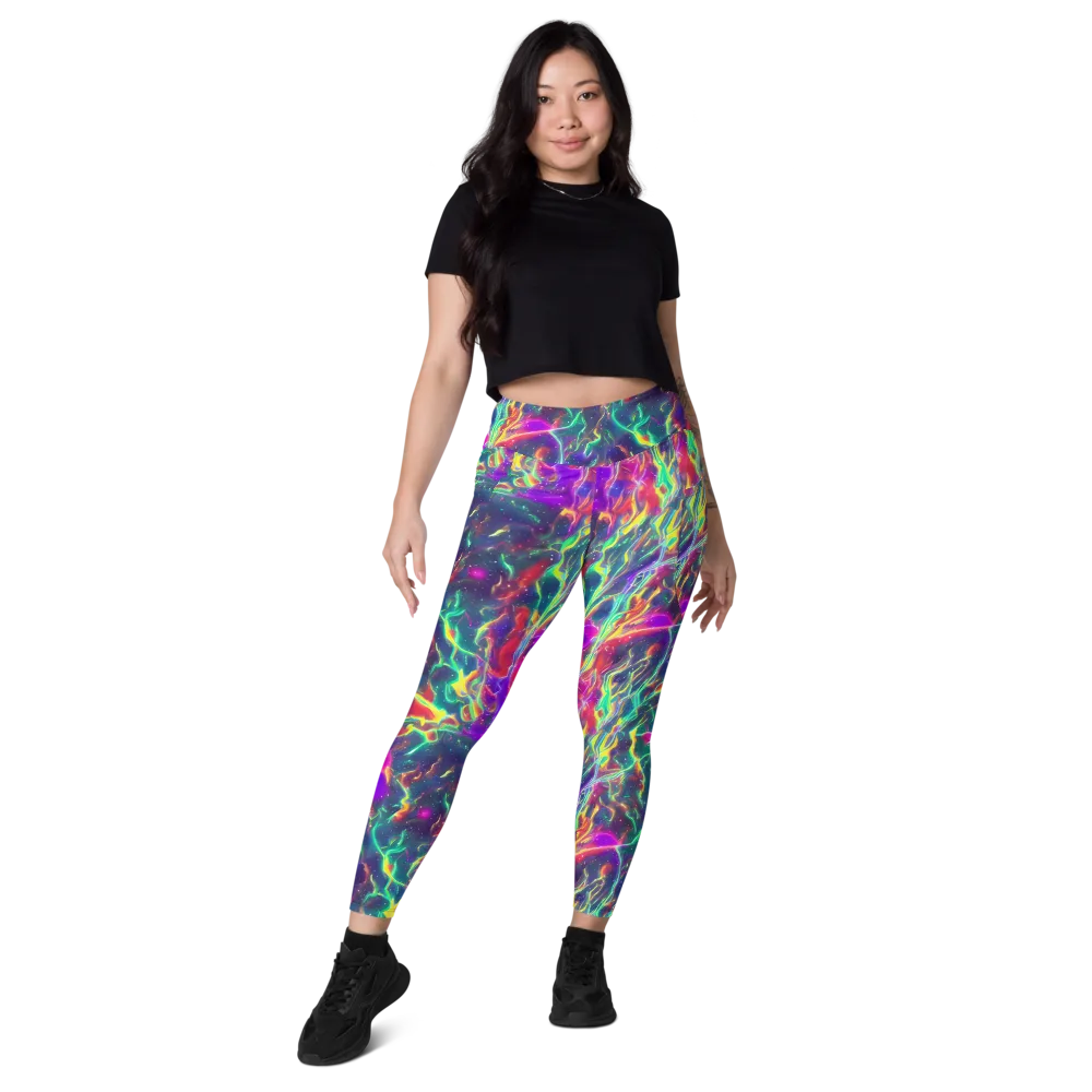 Twin Pines on Leggings with Pockets — Front