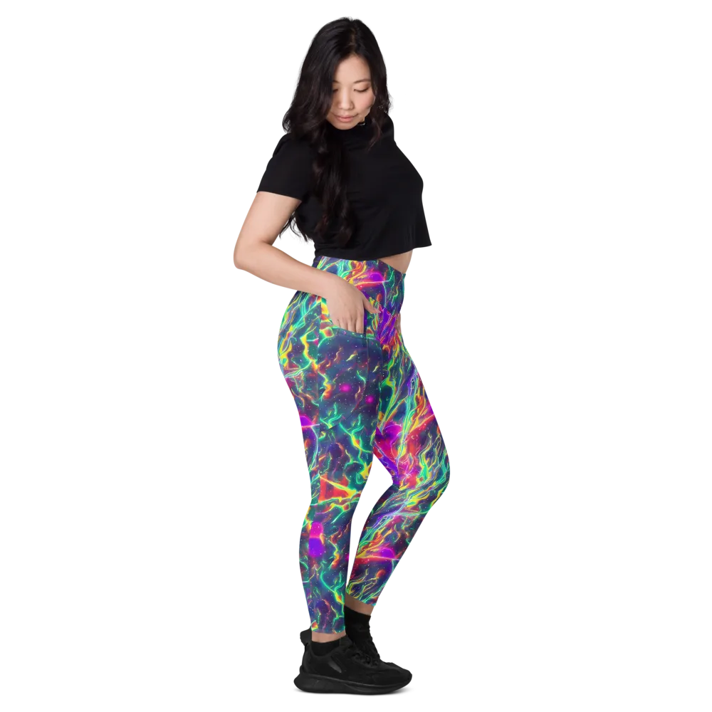 Twin Pines on Leggings with Pockets — Right