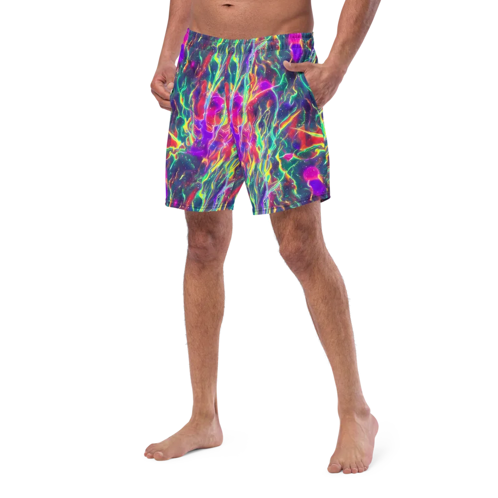 Twin Pines on Swim Trunks — Left Front