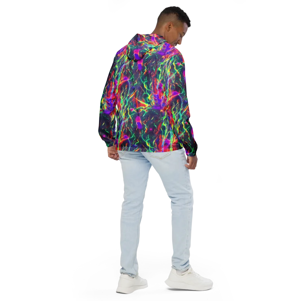 Twin Pines on Men's Windbreaker — Back