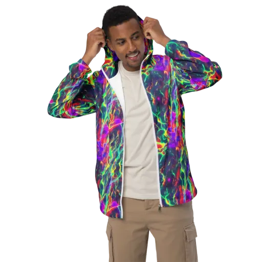Twin Pines on a Men's Windbreaker