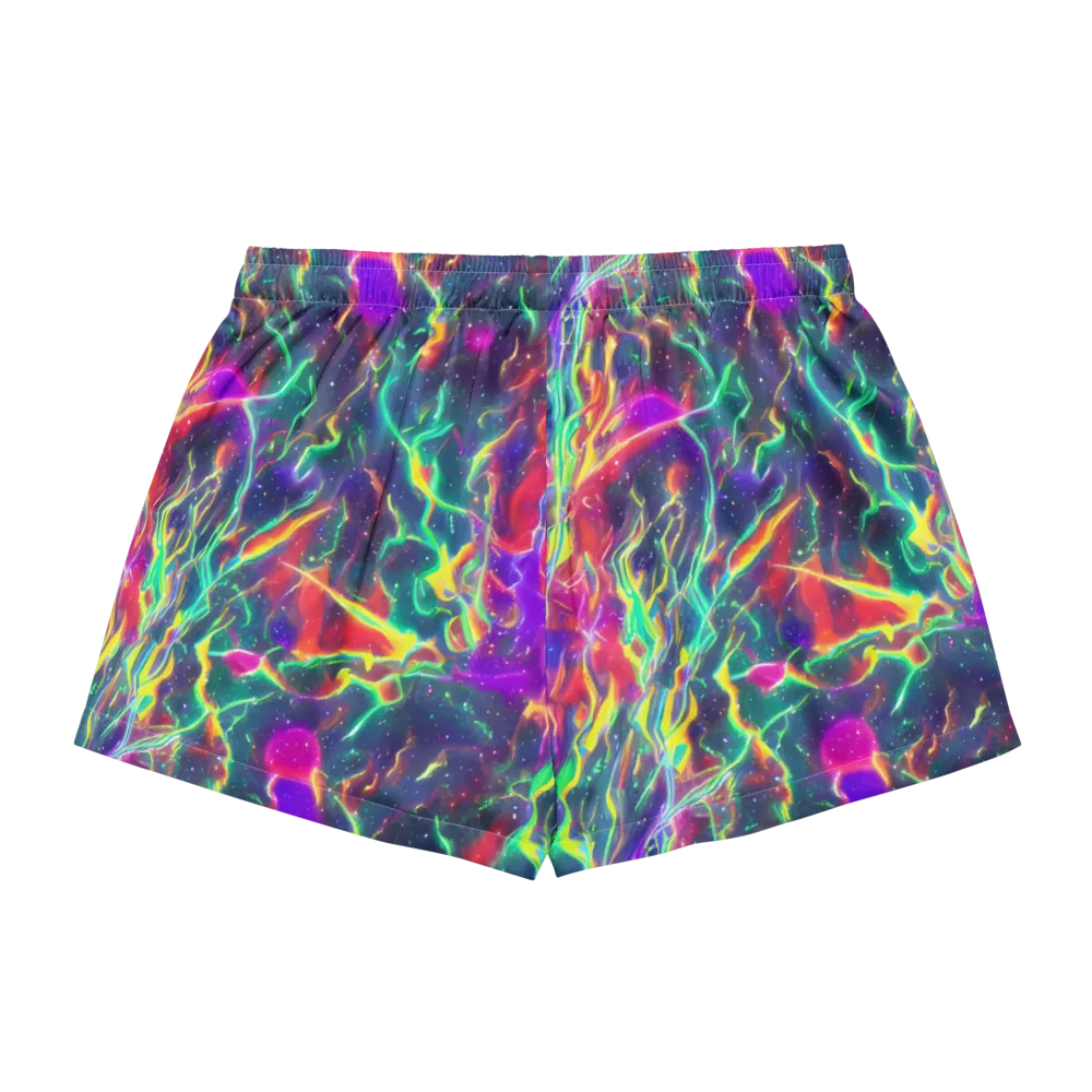 Twin Pines on Women's Pajama Shorts — Back