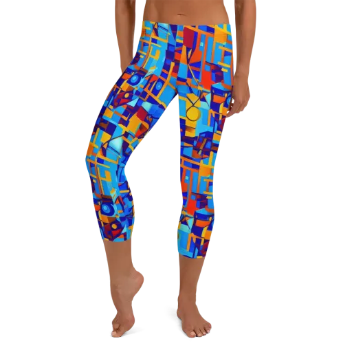 Radiant Labyrinth on a Capri Leggings