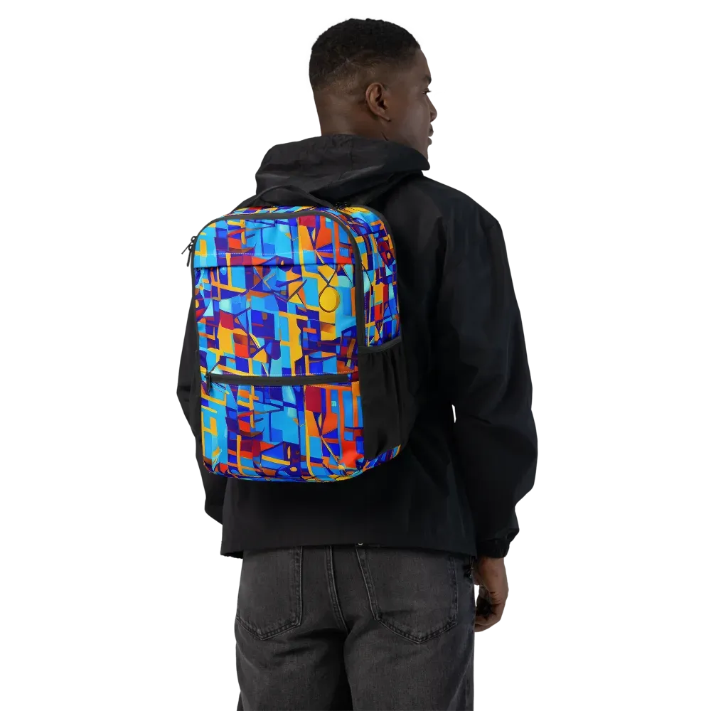 Radiant Labyrinth on Utility Backpack — Back