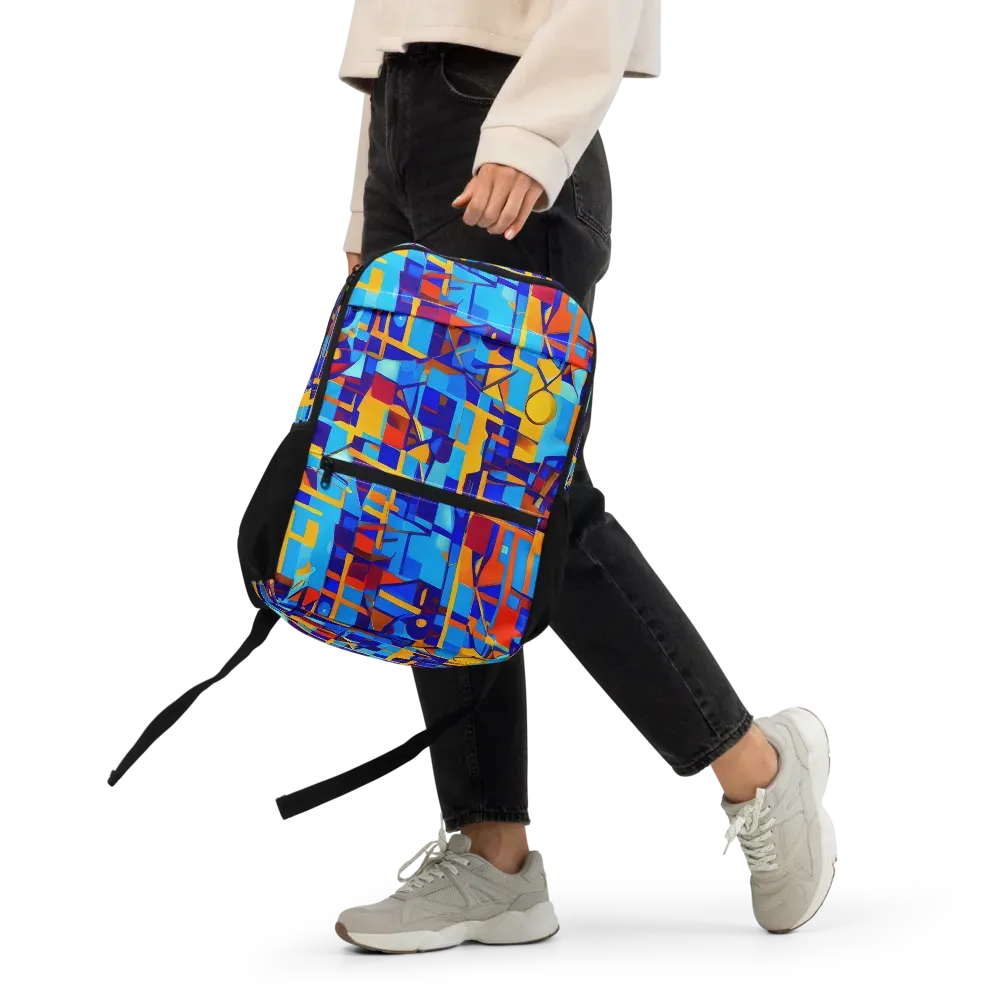 Radiant Labyrinth on Utility Backpack — Front