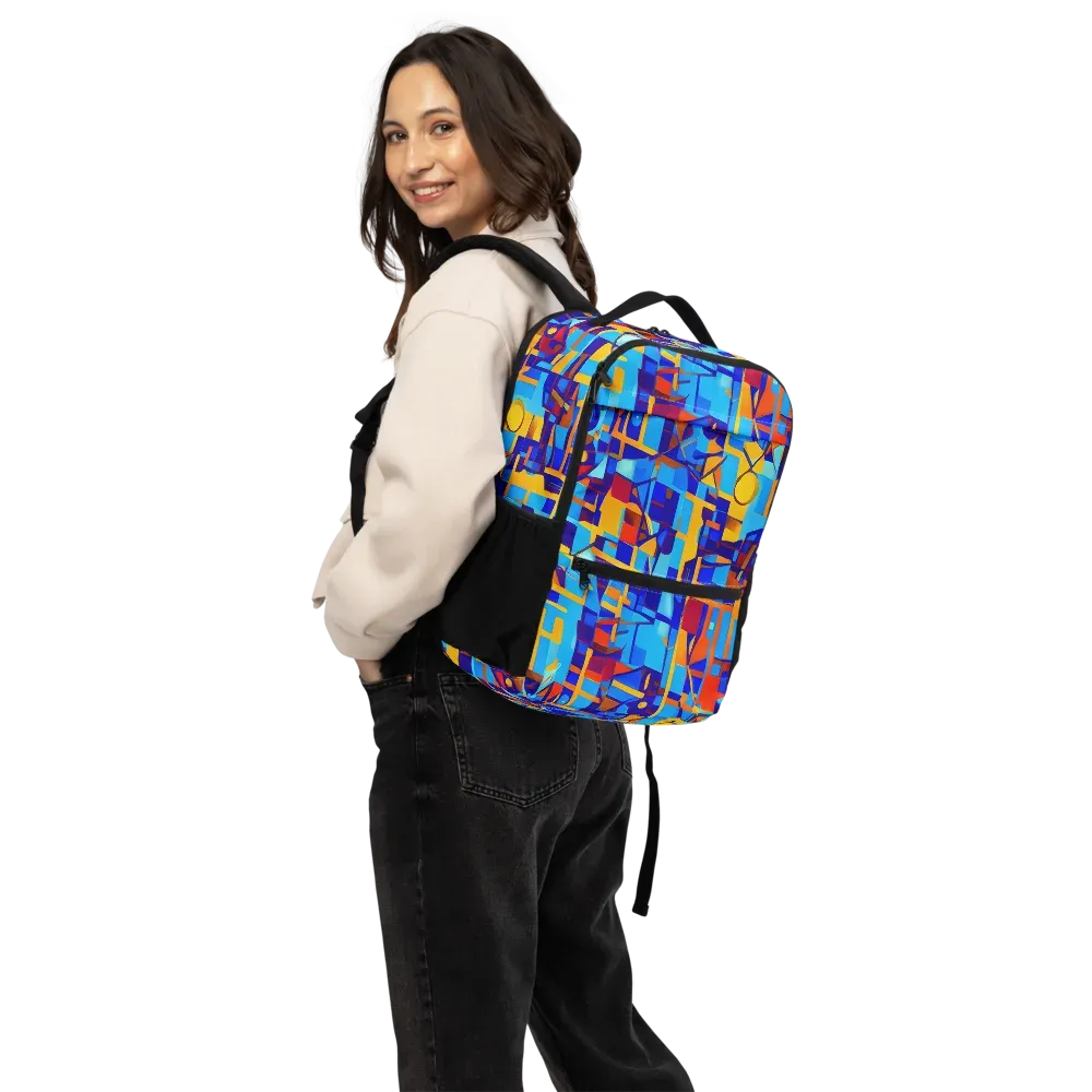 Radiant Labyrinth on Utility Backpack — Back