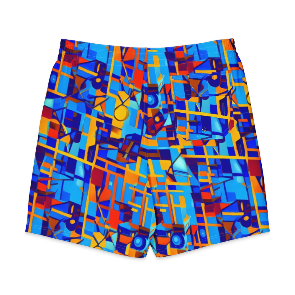 Radiant Labyrinth on Men's Board Shorts — Back