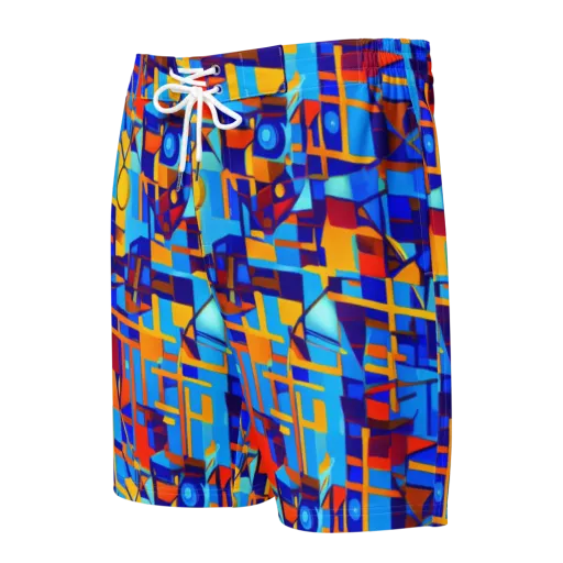 Radiant Labyrinth on a Men's Board Shorts