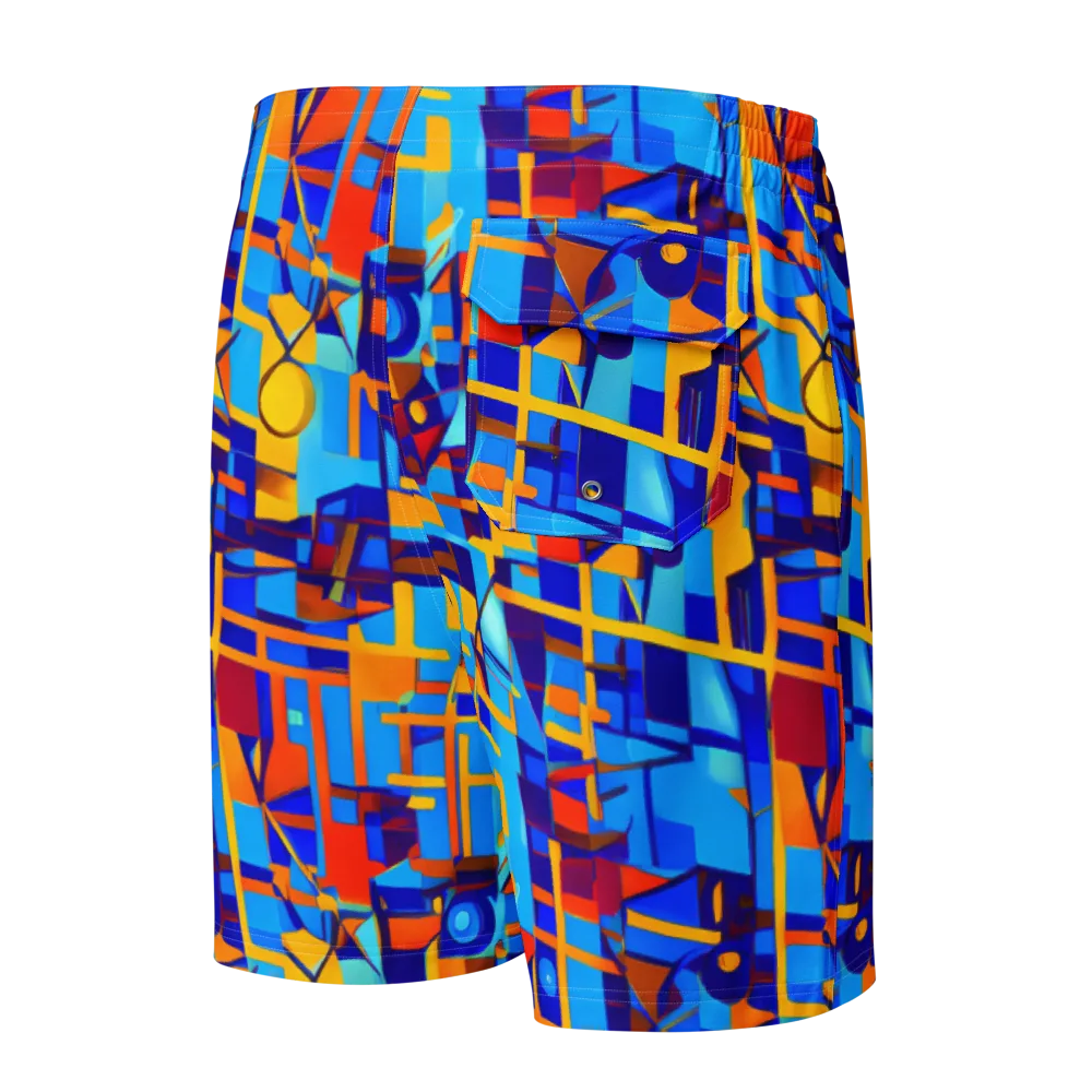 Radiant Labyrinth on Men's Board Shorts — Back