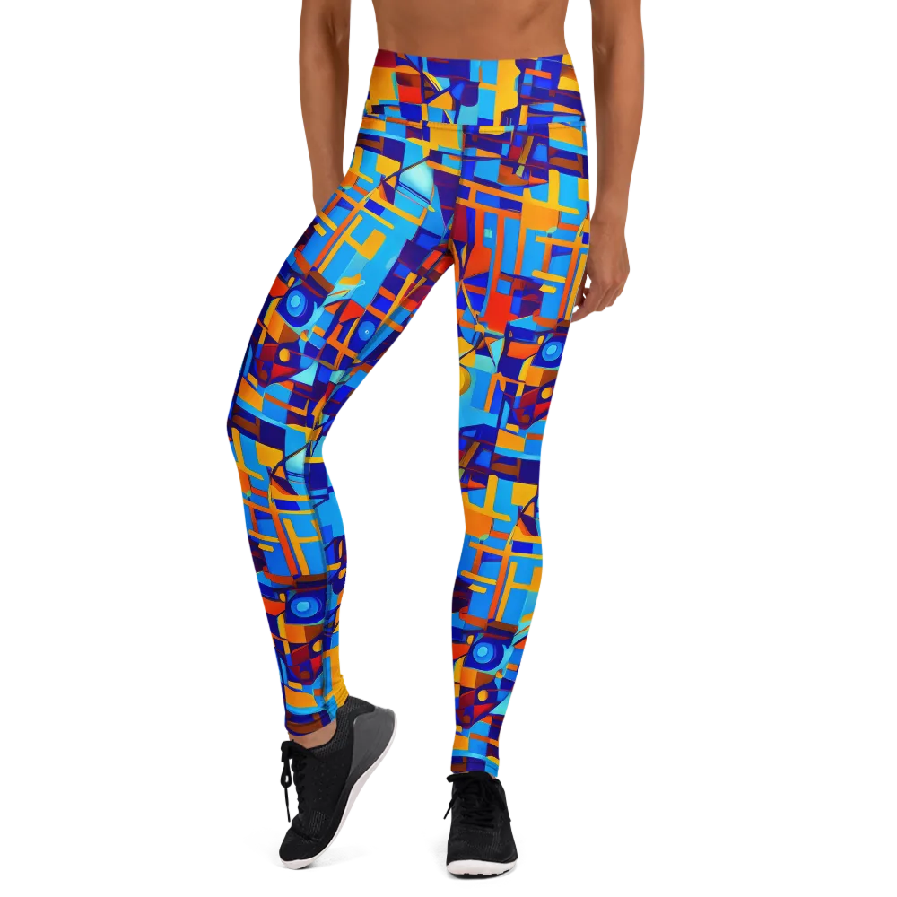 Radiant Labyrinth on Yoga Leggings — Front