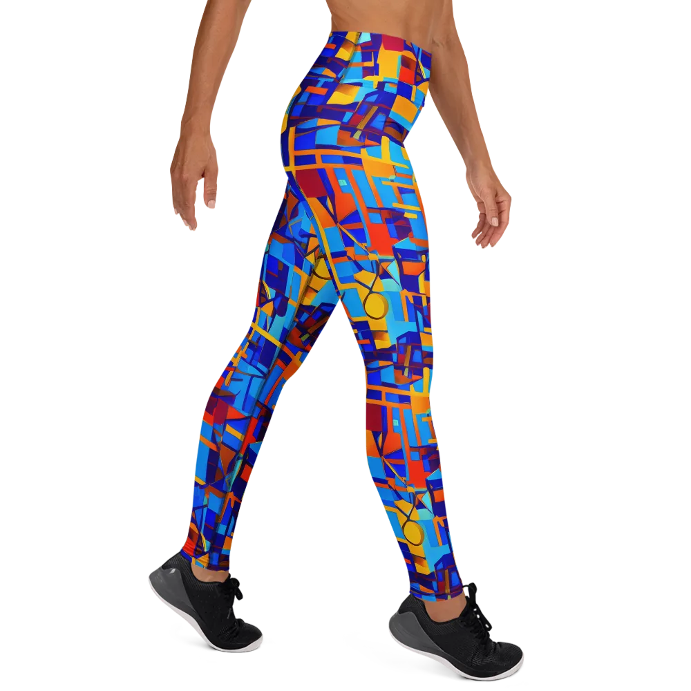 Radiant Labyrinth on Yoga Leggings — Right