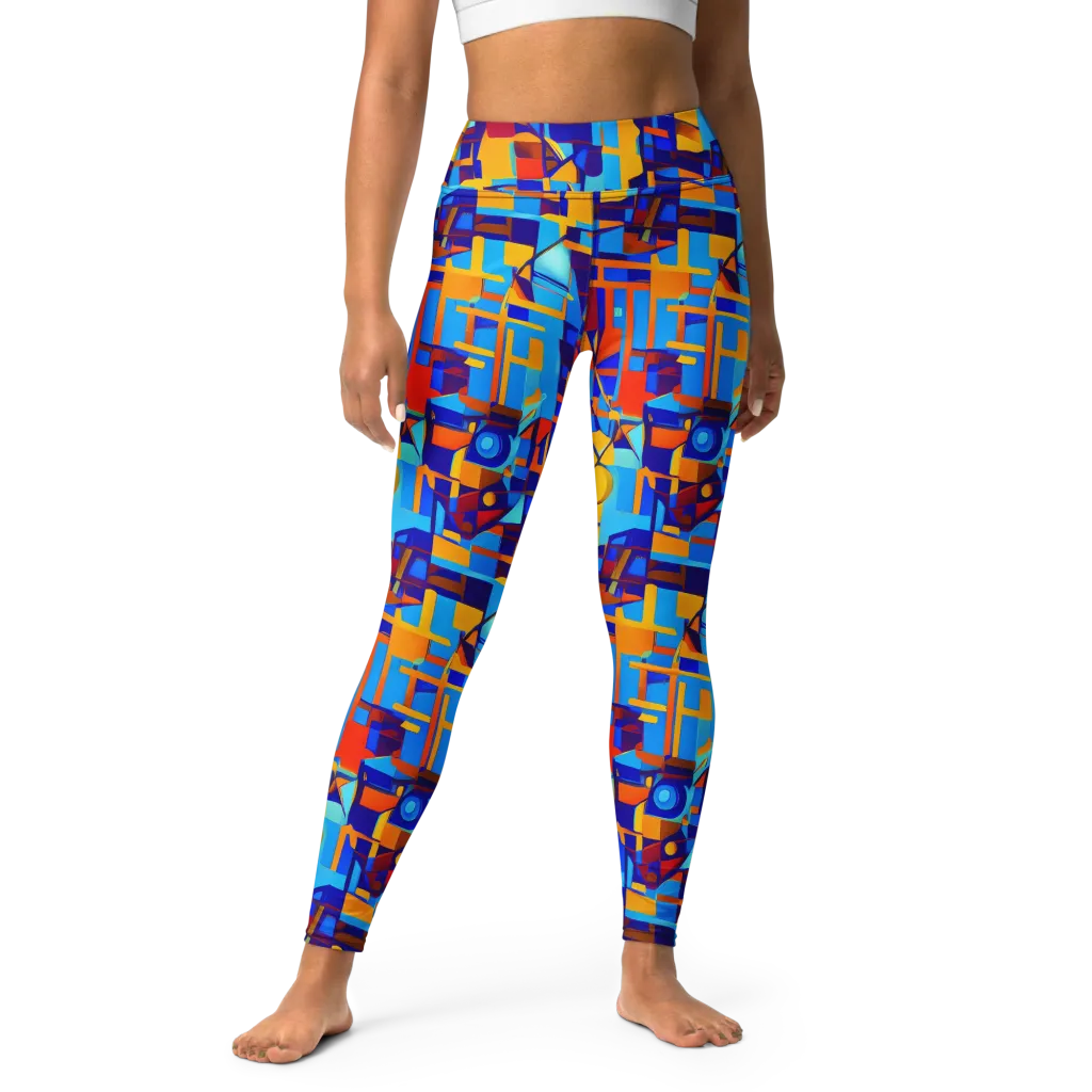 Radiant Labyrinth on Yoga Leggings — Front