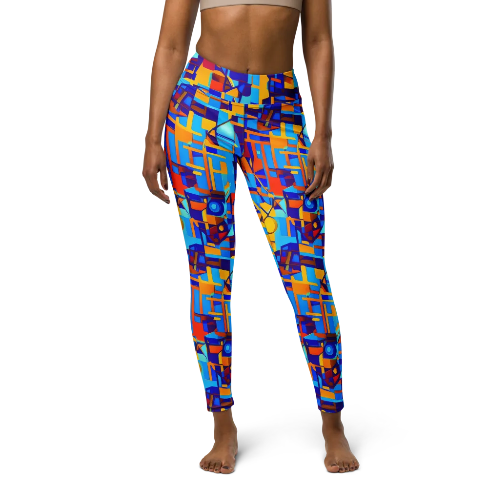 Radiant Labyrinth on Yoga Leggings — Front