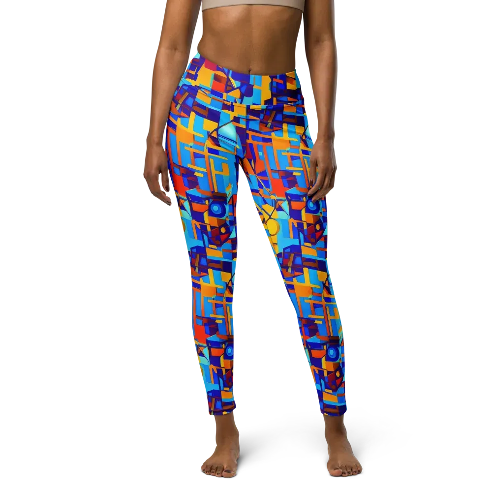Radiant Labyrinth on Yoga Leggings — Front