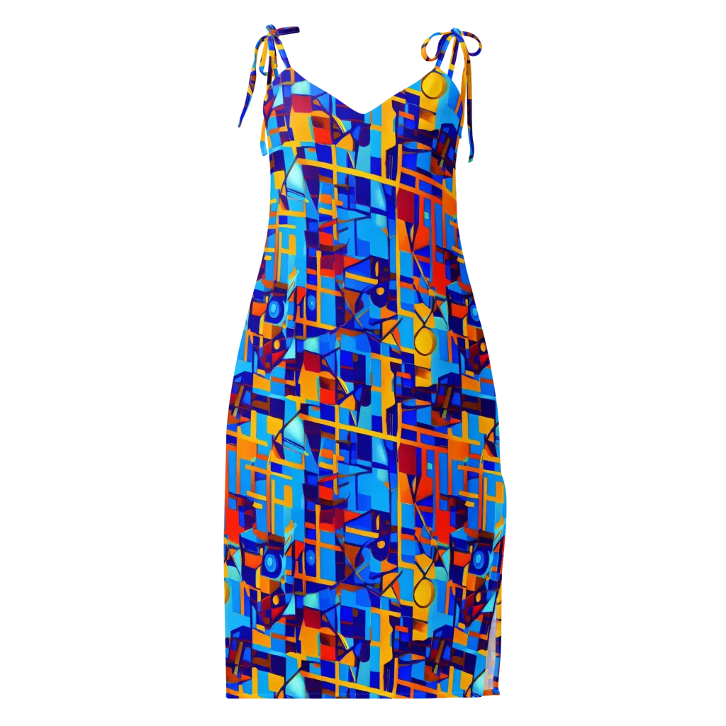 Radiant Labyrinth on Slip Dress — Front