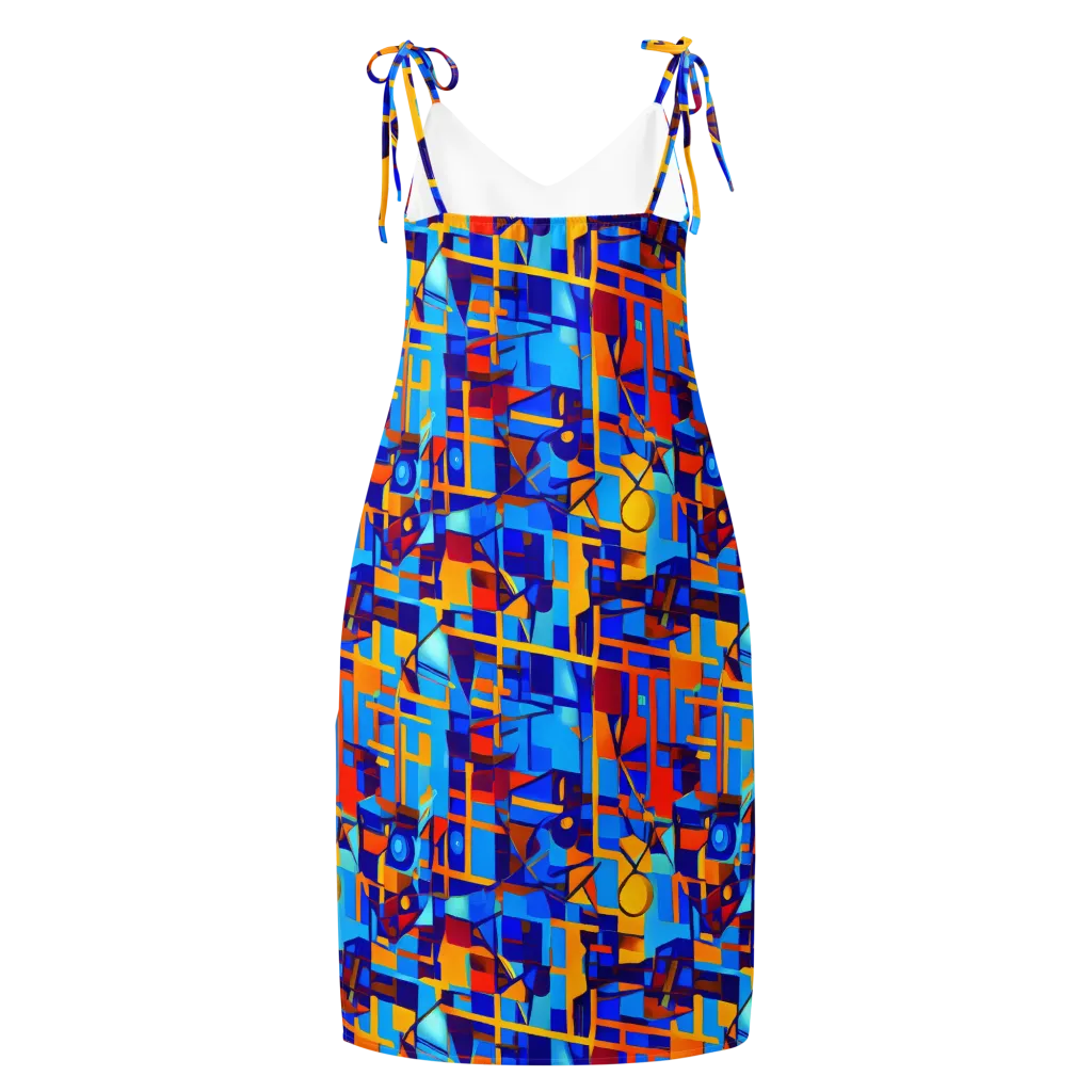 Radiant Labyrinth on Slip Dress — Back