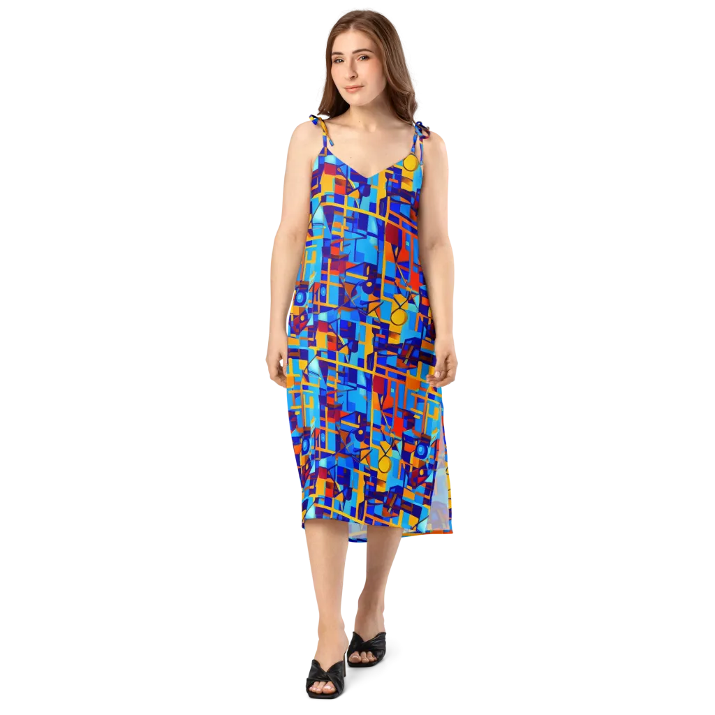 Radiant Labyrinth on Slip Dress — Front