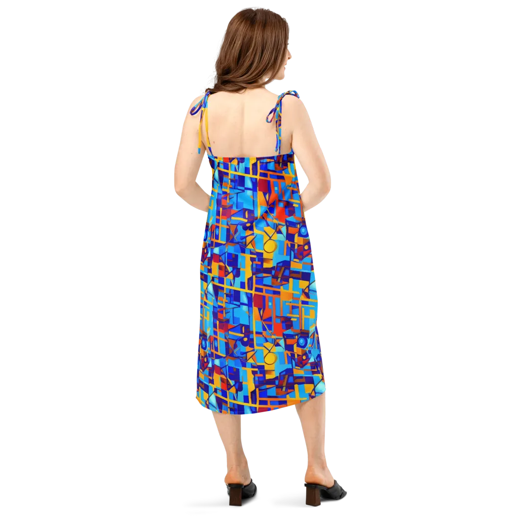 Radiant Labyrinth on Slip Dress — Back