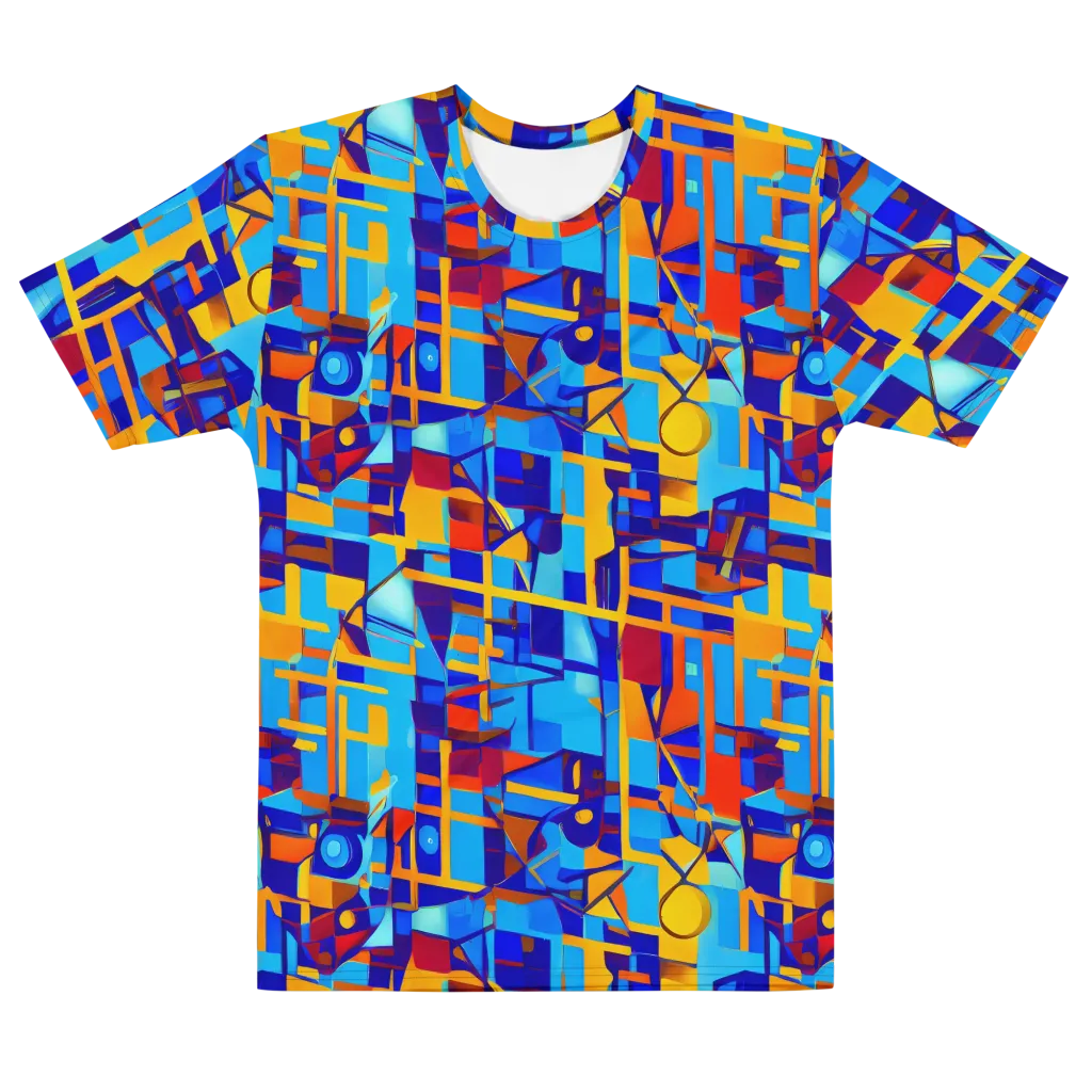 Radiant Labyrinth on Men's Cotton Crew Neck T-Shirt — Front