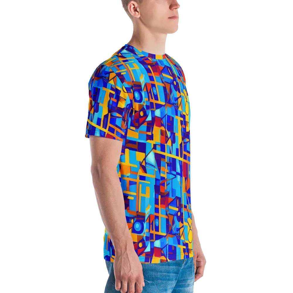 Radiant Labyrinth on Men's Crew Neck T-Shirt — Right