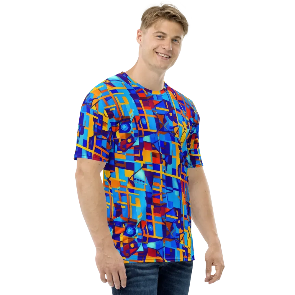 Radiant Labyrinth on Men's Crew Neck T-Shirt — Right
