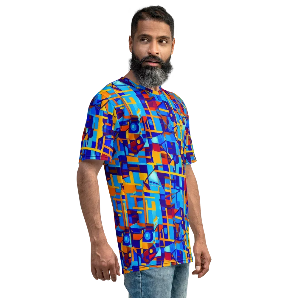 Radiant Labyrinth on Men's Crew Neck T-Shirt — Right