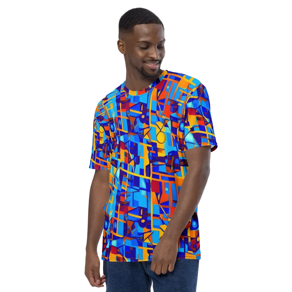 Radiant Labyrinth on Men's Crew Neck T-Shirt — Left