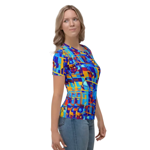 Radiant Labyrinth on a Women's Crew Neck T-Shirt