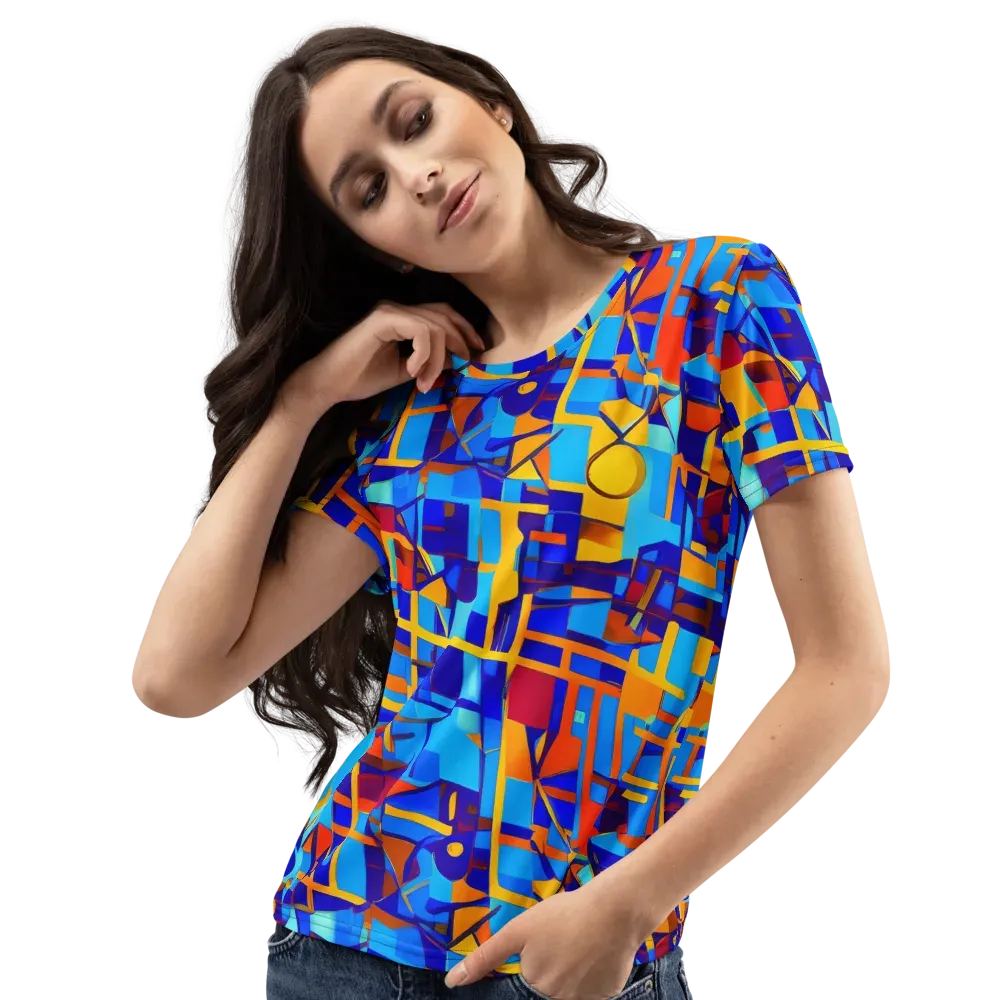 Radiant Labyrinth on Women's Crew Neck T-Shirt — Left Front