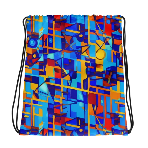 Radiant Labyrinth on a Drawstring Bag