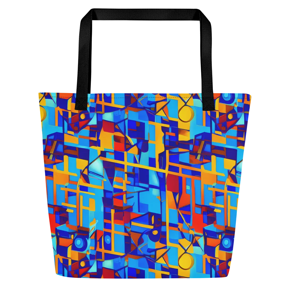Radiant Labyrinth on Large Tote Bag W/ Pocket — Front
